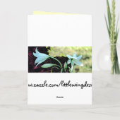 De Verjaardag van Whimsy van Daylily Kaart (Achterkant)