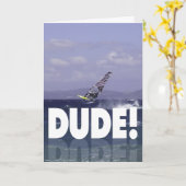 De Verjaardag van Windsurfer voor hem Kaart (Gele Bloem)