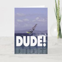 De Verjaardag van Windsurfer voor hem Kaart