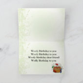 De Verjaardag van Woofy aan beste vriend Kaart (Binnen)