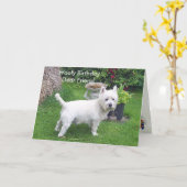 De Verjaardag van Woofy aan beste vriend Kaart (Gele Bloem)