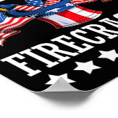 De verjaardag voetzoeker 4th of July Independence Poster (Hoek)