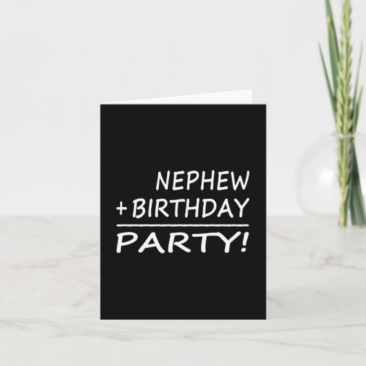 De Verjaardagen van neven: Neef + Verjaardag = Kaart (Voorkant)