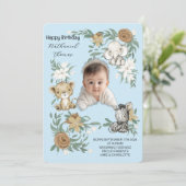 De verjaardagsbash-uitnodiging van onze Little Sun Kaart (Staand voorkant)