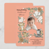 De verjaardagsbash-uitnodiging van onze Little Sun Kaart (Voorkant / Achterkant)