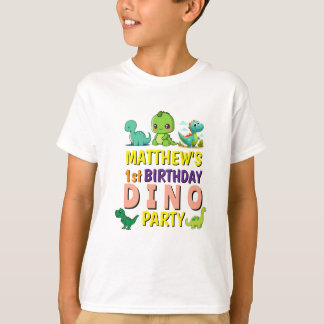 De Verjaardagsfeest van het Moderne Schattigee Din T-shirt