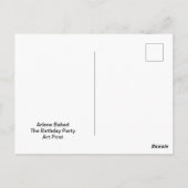 De verjaardagsfeestje,  briefkaart (Achterkant)