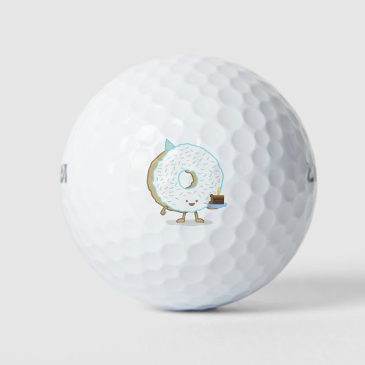 De verjaardagsfeestje donut golfballen (Voorkant)