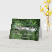 De verjaardagskaart die van de kleinzoon een kaart (Gele Bloem)