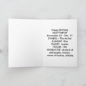 De verjaardagskaart van de Dierenriem van de Kaart (Binnen)