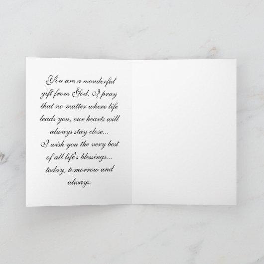 De verjaardagsKaart van de dochter Kaart (Binnen)