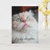 De verjaardagsKaart van de dochter Kaart (Gele Bloem)