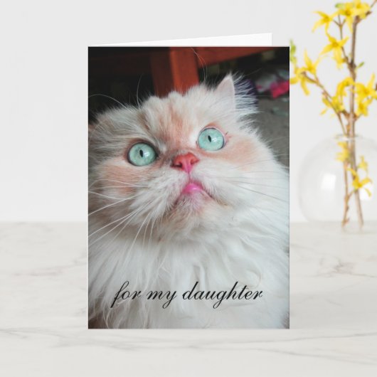 De verjaardagsKaart van de dochter Kaart (Gele Bloem)