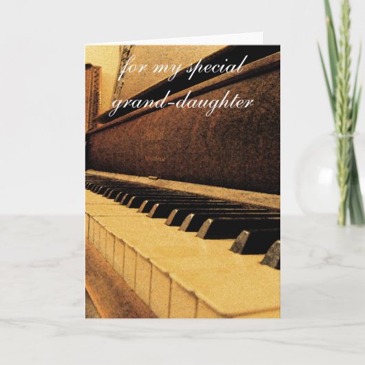 De verjaardagsKaart van de kleindochter Kaart (Voorkant)