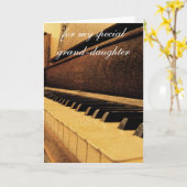 De verjaardagsKaart van de kleindochter Kaart (Gele Bloem)