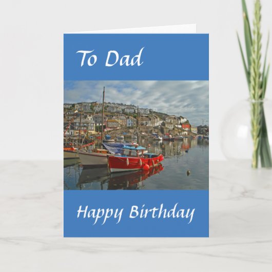 De verjaardagskaart van de papa kaart (Voorkant)