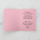 De verjaardagskaart van de schoondochter kaart (Binnen)