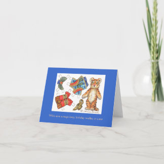 De verjaardagskaart van de tijger kaart