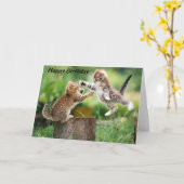 De verjaardagsKaart van de vriend Kaart (Gele Bloem)