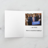 De verjaardagskaart van Donald Trump -- cake en Kaart (Binnen)