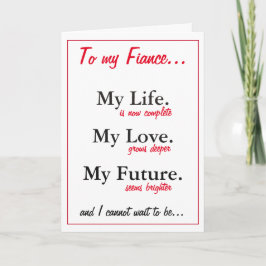 De verjaardagskaart van Fiance. liefde. vrouwen Kaart