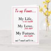 De verjaardagskaart van Fiance. liefde. vrouwen Kaart (Gele Bloem)