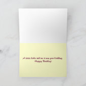 De verjaardagskaart van Hummer Kaart (Binnen)