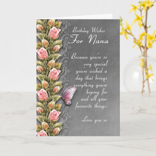 de verjaardagskaart van Nana - verjaardagskaart Kaart (Gele Bloem)