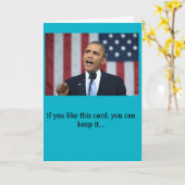 De verjaardagskaart van Obama van het president Kaart (Gele Bloem)