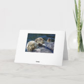 De verjaardagskaart van otters kaart (Achterkant)