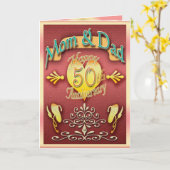 De verjaardagskaart van ouders vijftigste (Mamma Kaart (Gele Bloem)