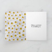 de verjaardagsmadeliefje en lieveheersbeestjes van kaart (Binnen)