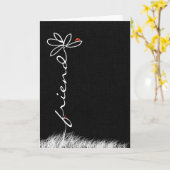 de verjaardagsmadeliefje en lieveheersbeestjes van kaart (Gele Bloem)