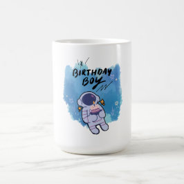 De Verjaardagsruimtevaarder Koffiemok