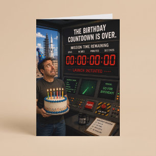 De verjaardagstelling is voorbij Funny Verjaardag Kaart