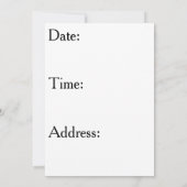 De verjaardagsuitnodiging voor het schijfgolf kaart (Achterkant)