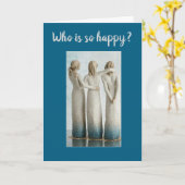 DE VERJAARDAGSWENSEN VAN TRIPLET KAART (Gele Bloem)