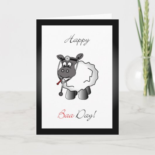 De verjaardagswenskaart van de arts kaart (Voorkant)