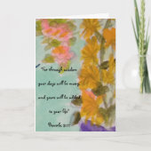 De verjaardagszegeningen kaart (Voorkant)