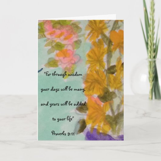 De verjaardagszegeningen kaart (Voorkant)