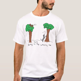 de verkeerde boom opblazen t-shirt