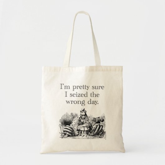 De verkeerde dag in beslag genomen, een slechte da tote bag (Voorkant)