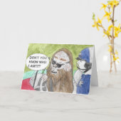 De verkeerde Kaart van de Verjaardag Bigfoot (Gele Bloem)