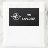 De verkenner rechthoekige sticker (Tas)