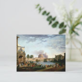 De verkiezing van de paus met Castel St. Briefkaart (Staand voorkant)