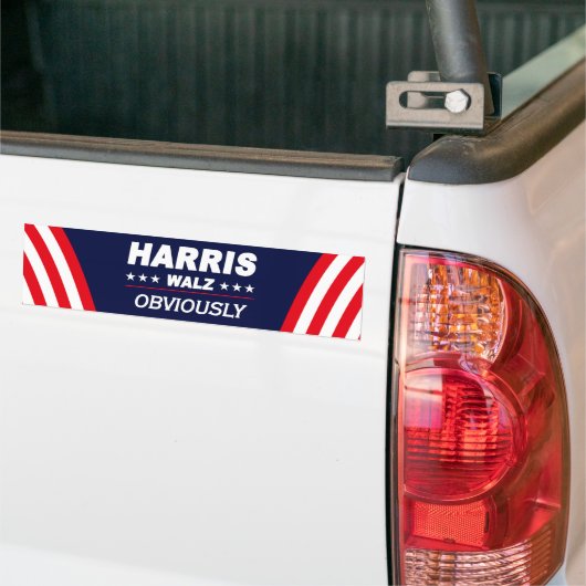 De verkiezing van Harriz Walz in 2024 Bumpersticker (Op Truck)