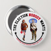 De verkiezingen die niemand wil ronde button 4,0 cm (Voorkant /achterkant)