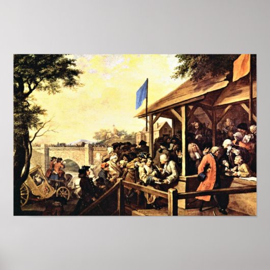 De verkiezingen, Engels, "Humor of a elecection" Poster (Voorkant)