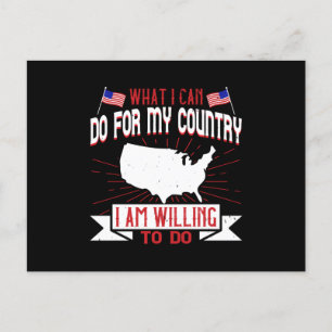 De verkiezingen in de VS wat ik voor mijn land kan Briefkaart