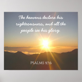 De verklaring van de Heavens — Art poster — Psalms